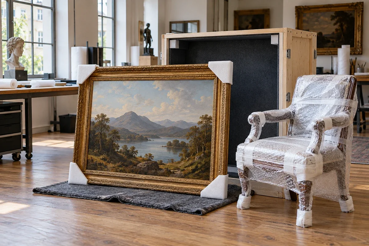 Illustrative goods for fine art & antiques