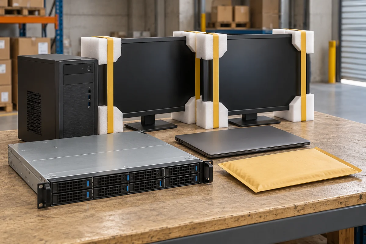 Computers & servers, Monitors & accessories, Original business documents — illustrative goods photograph