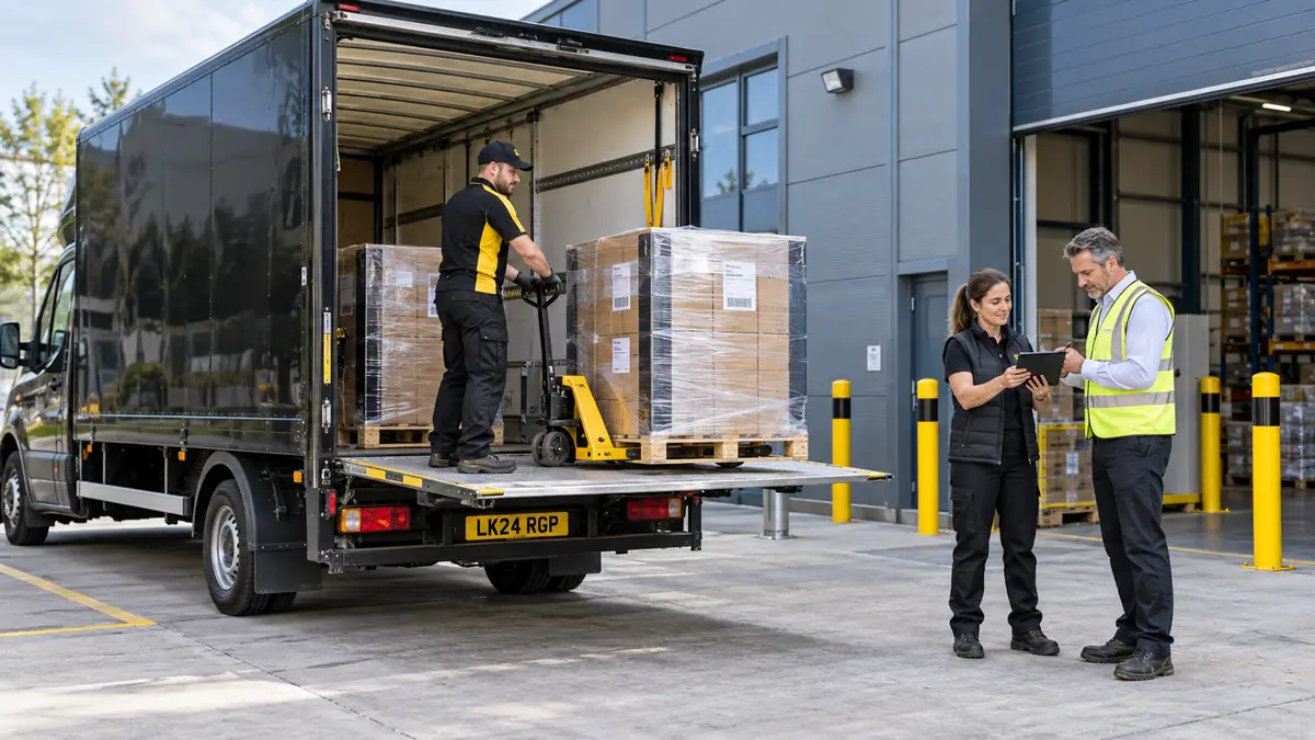 Vehicles available for urgent pallet delivery from large vans to lorries